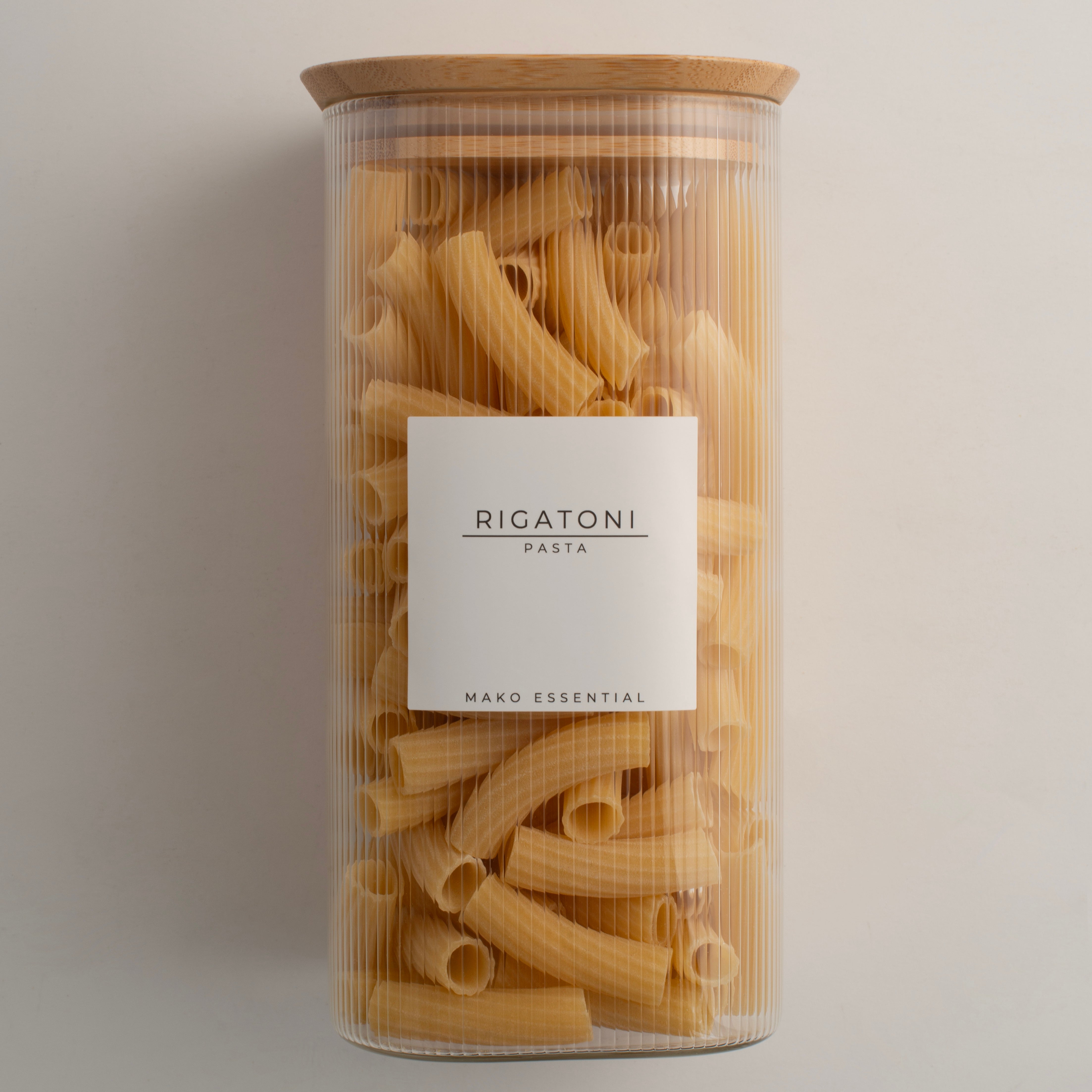 Set 3 Barattoli in vetro con tappo in bambù